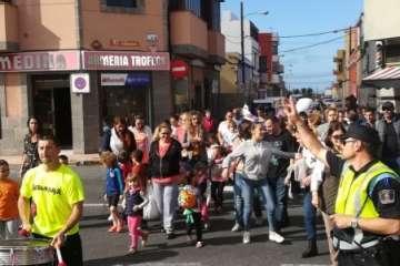 Pasacalles anunciador y pregón de las fiestas de El Calero 2018 (Foto TA, F,J. Santana y Antonio Alí)